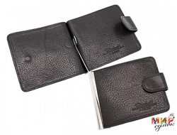 Д 1011-238/1 Портмоне с зажимом, натур.кожа