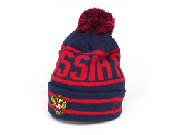 Шапка РОССИЯ детская сине-красная 11371