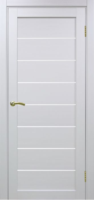 Межкомнатная дверь "Турин-508" белый монохром (стекло)
