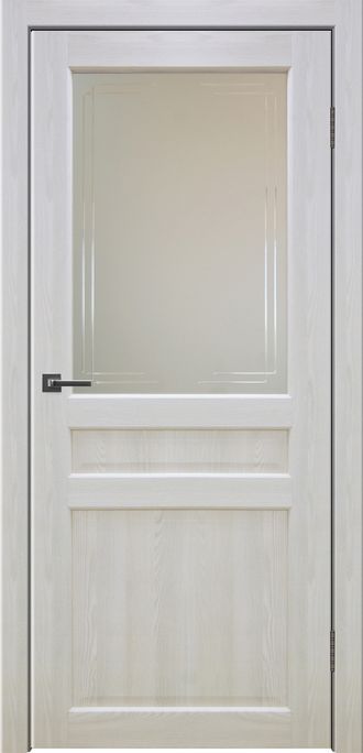 дверь остекленная М 31 крем