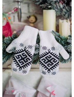 ВАРЕЖКИ ОБЕРЕЖНЫЕ БЕЛЫЕ