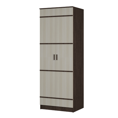 Шкаф Сакура платяной/бельевой двухстворчатый венге/лоредо б\з (BTS)