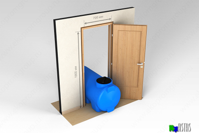 Емкость Экопром H 500 л черная