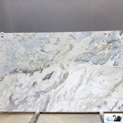 Керамогранит FMAX The Wizard Of Oz 6mm glossy 120x280 см серо - голубой