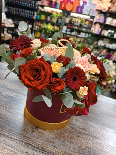 Композиция "Бордовая нежность"