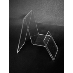 (ПОС0500) Подставка для телефона с ценником "ANGLE" из прозрачного оргстекла