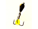 Мормышка вольфрамовая Подвеска жёлт.вес.0.60gr.18mm. d-2.5mm.