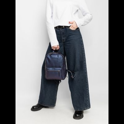 Женский кожаный рюкзак Anzolla Premium indigo (арт. 
3040-56)
