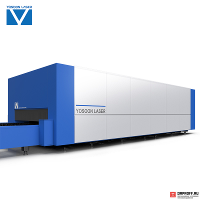 Станок для резки листов FC-серии, со сменными столами, с защитной кабиной