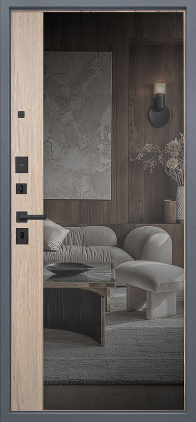 Стальная дверь    Беркут с зеркалом