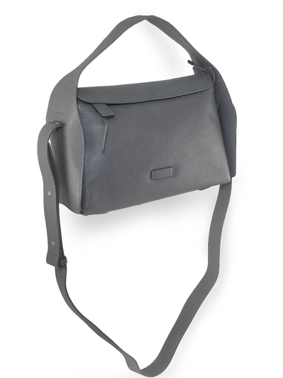 (АРТИКУЛ: 10010/7) СУМКА ЖЕНСКАЯ, НЕБОЛЬШАЯ, НАТУРАЛЬНАЯ КОЖА, СЕРАЯ, С ПЛЕЧЕВЫМ РЕМНЕМ
