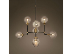 Люстра Bistro Globe Clear Glass Chandelier 8