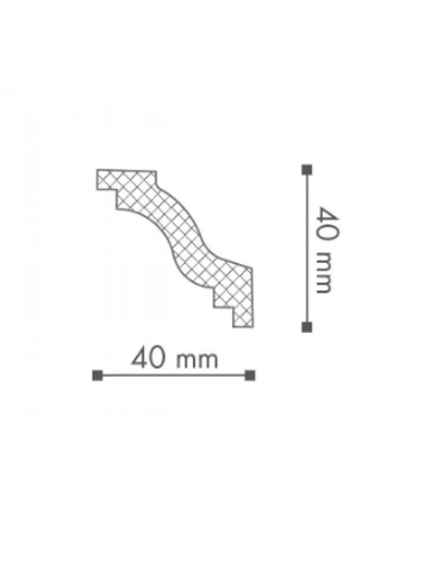 Карниз WT6 WALLSTYL® - 40*40*2000мм