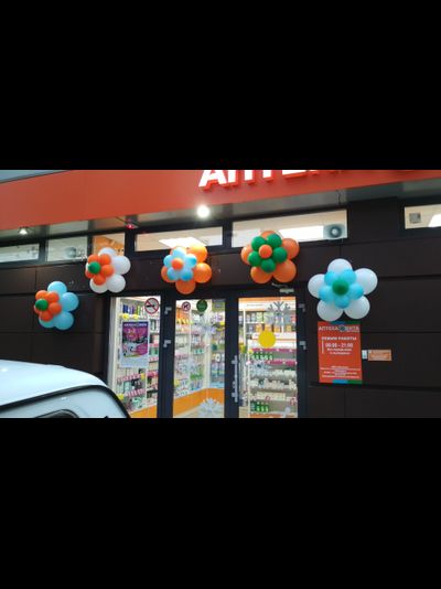 Цветы из шаров заказать на assorti123.ru