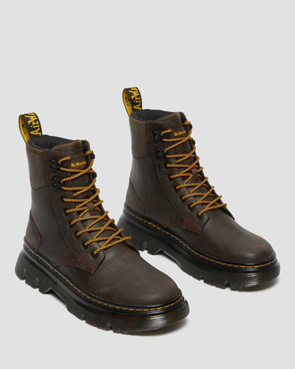 Dr Martens Tarik Crazy Horse Leather Utility Dark Brown