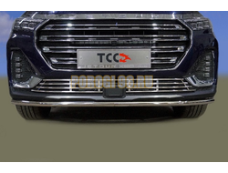 Защита передняя нижняя 42,4 мм ТСС для Jetour X90 Plus 2WD 2023-