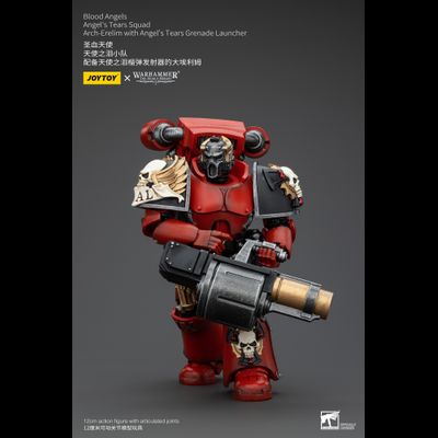 Арх-эрелим Слез Ангела Кровавых Ангелов (Warhammer Horus Heresy) - КОЛЛЕКЦИОННАЯ ФИГУРКА 1/18 Blood Angels Arch-Erelim with Angel's Tears Grenade Launcher (JT00379) - JOYTOY