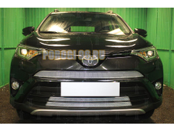 Защита радиатора Toyota Rav 4 2015-2019 (2 части) chrome низ кроме DT PREMIUM