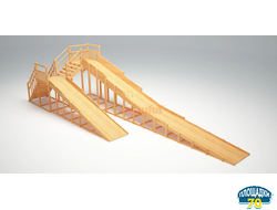 Зимняя горка Савушка Зима Wood-9