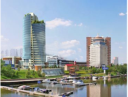 Реклама на стойках в БЦ «КАНТРИ ПАРК 1, 2, 3»