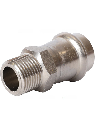 Переходник ROMMER ВПр-НР, 22х1/2 из нержавеющей стали прессовой