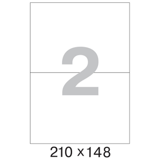 Этикетки самоклеящиеся Promega label 210х148 мм/2 шт. на листе А4  25 листов в упаковке