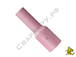 Сопло керамическое длинное газовой линзы горелки TIG Trafimet №7L ф11.0мм