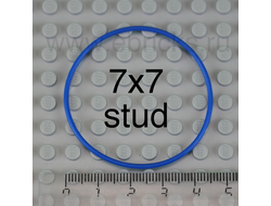 Rubber Belt Extra Extra Large Round Cross Section - Approx. 7 x 7, Blue (x1106 / 71059)