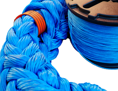 Ультралегкий высокопрочный буксировочный трос для грузовых автомобилей и спецтехники до 48т