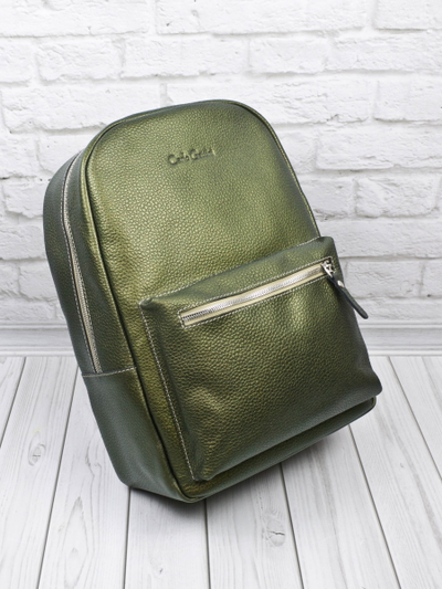 Женский кожаный рюкзак Albiate Premium gold kiwi (арт. 
3103-59)