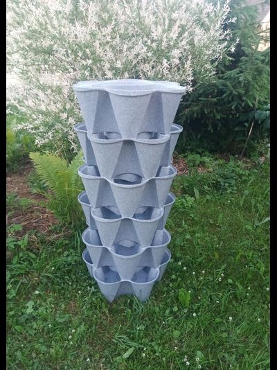 Вертикальная грядка &quot;Лея&quot; (имитация камня гранит)