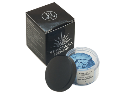 Тени для век "Васильковый", Кристалл Декор