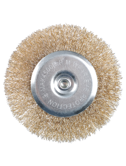 ЕРМАК Щетка металл. со шпилькой для дрели 100мм, плоская, 10 штук