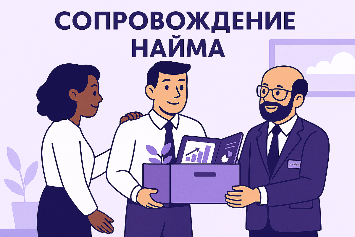 Первый рабочий день: команда встречает нового сотрудника, помогает адаптироваться