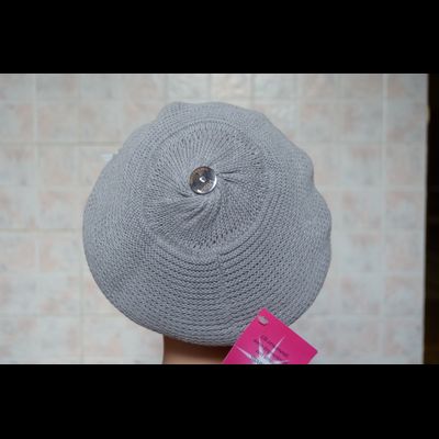 женская кепка Vizio 4876 с бантиками серая