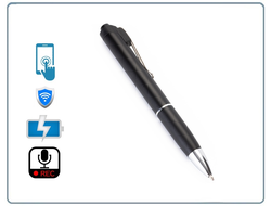 DE/AR5 Wi-Fi аудио диктофон ручка, встроенный регистратор, доступ с мобильного (CamSC Pro), Непрерывная запись - режим - 2 часа. Режим А - 5 дней, Режим В до 9 дней.