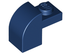Slope, Curved 2 x 1 x 1 1/3 with Recessed Stud, Dark Blue (6091 / 6115447 / 6411363)
