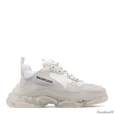 Balenciaga Triple S Clear Sole White/Белые 2019 Женские (36-40)