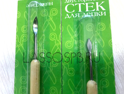 Стек для лепки HobbyTime двусторонний