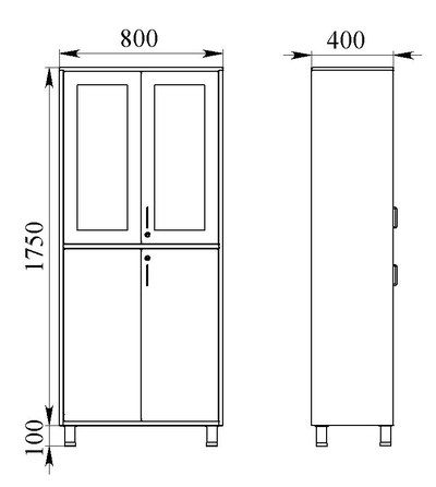 Шкаф медицинский для медикаментов ШММ-2.2.1