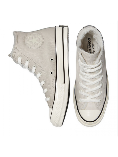 Кеды Converse Chuck 70 Cozy Club зимние белые высокие