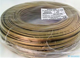 Провод плоский ПВХ 2х0.50 мм2 золото-бронза