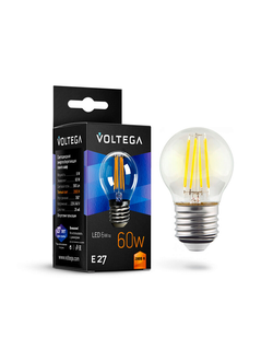 Светодиодная лампа Crystal Globe 6W 2800K E27 360°, 7023