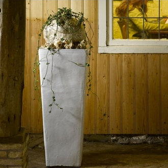 Керамический горшок NIEUWKOOP White plain kubis (33 см)