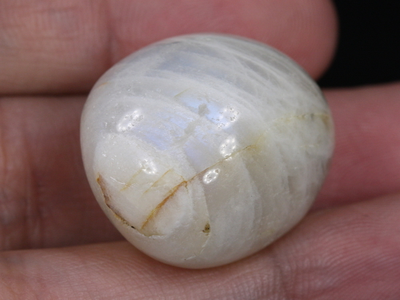 Лунный камень, Адуляр, галтовка, Индия (26*22*7 мм, 16 г) №26655