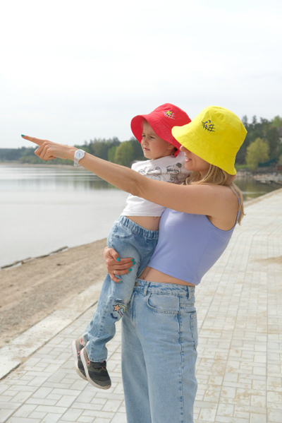 Панама взрослая желтая (мяч классический/пляжный)