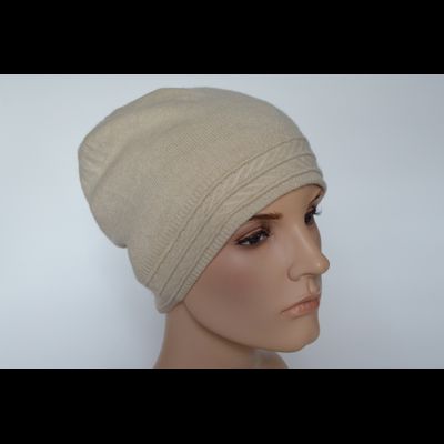 Кашемировая шапка Loro Piana Италия Vizio 7017 бежевая