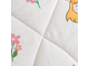 Комплект постельного белья Сатин со стеганым одеялом цвет Принцессы 100% хлопок размер 150*210 см(180*220 см) OBK004