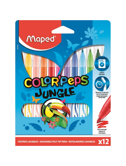 Фломастеры Maped Jungle 12 цв 845420