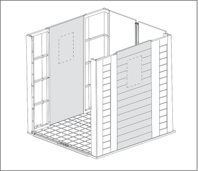 Сарай "Фактор 6х6" (размеры 173 х 195 см)